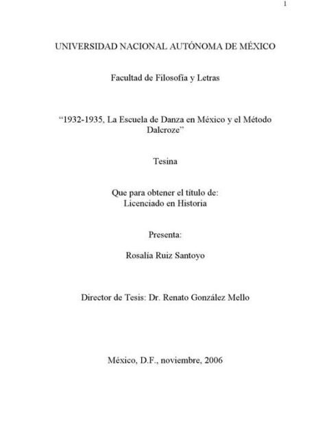 1932-1935, la Escuela de Danza en Mexico y el metodo Dalcroze