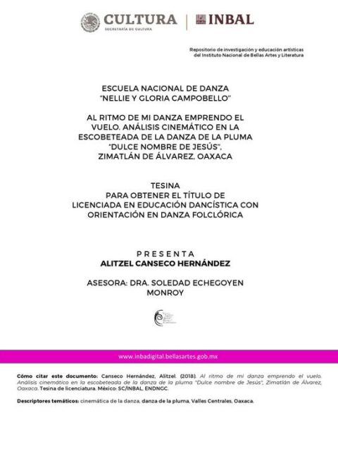 Al ritmo de mi danza emprendo el vuelo