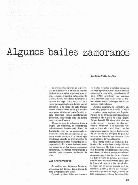 Algunos bailes zamoranos