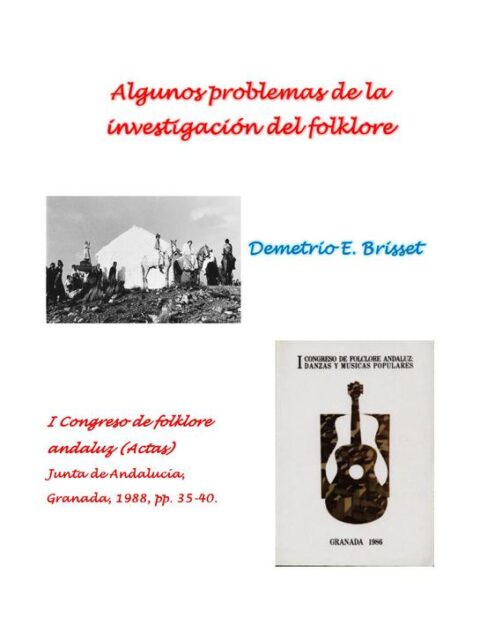 Algunos problemas de la investigación del folklore