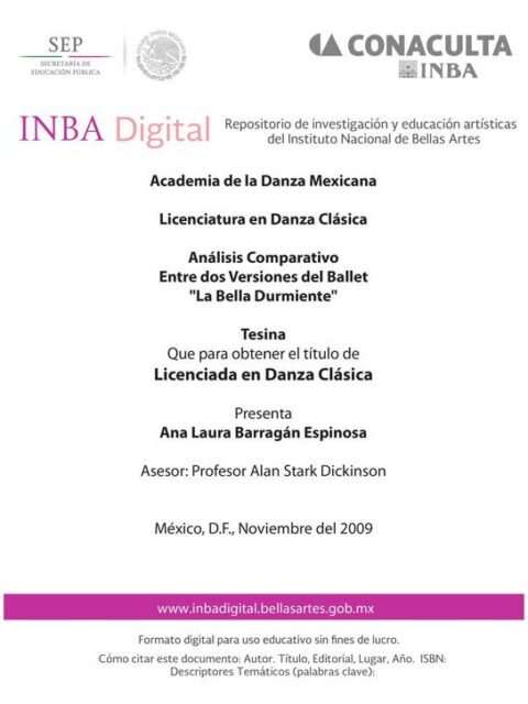 Análisis comparativo entre dos versiones del ballet “La Bella Durmiente”