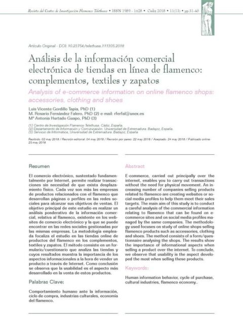 Análisis de la información comercial electrónica