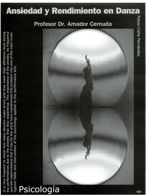 Ansiedad y rendimiento en danza