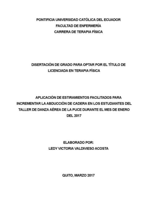 Aplicación de estiramientos facilitados para incrementar la abducción de cadera