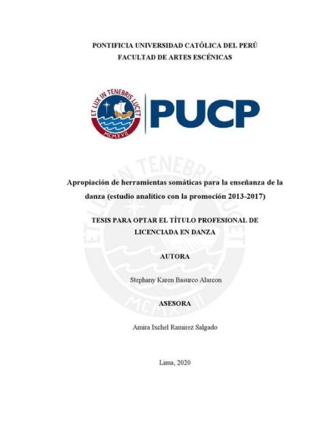 Apropiación de herramientas somáticas para la enseñanza de la danza