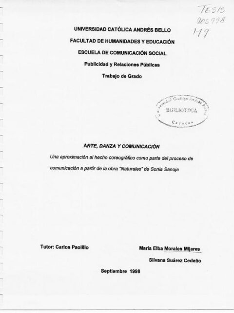 Arte, danza y comunicación