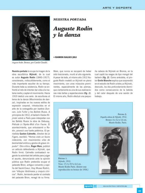 Auguste Rodin y la danza