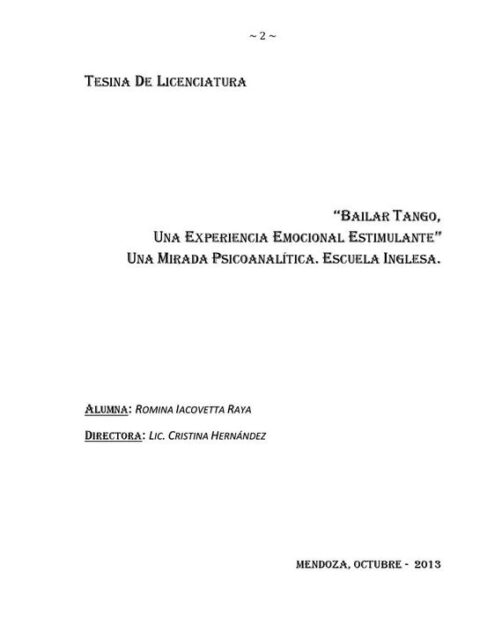 Bailar tango: una experiencia emocional estimulante