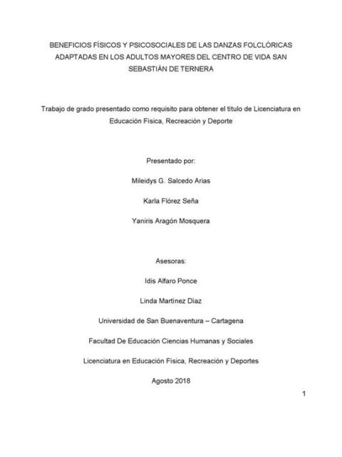 Beneficios físicos y psicosociales de las danzas folclóricas adaptadas en los adultos mayores
