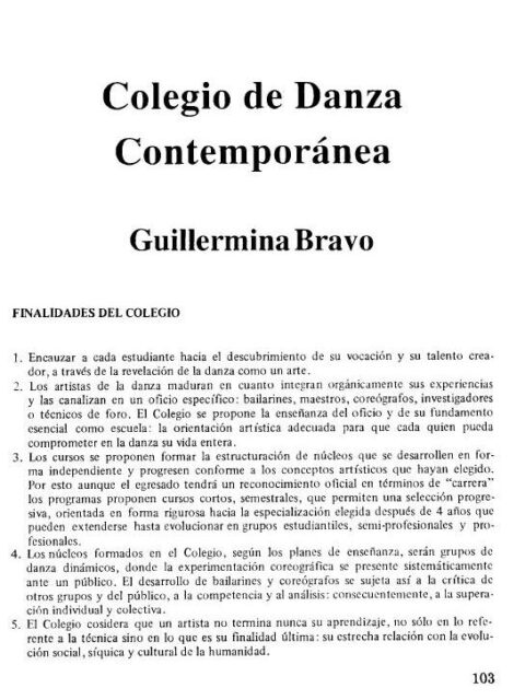Colegio de Danza Contemporánea