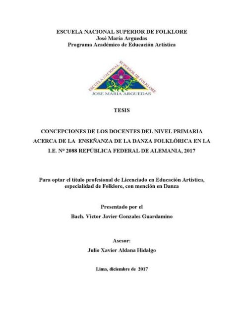 Concepciones de los docentes del nivel primaria acerca de la enseñanza de la Danza Folklórica