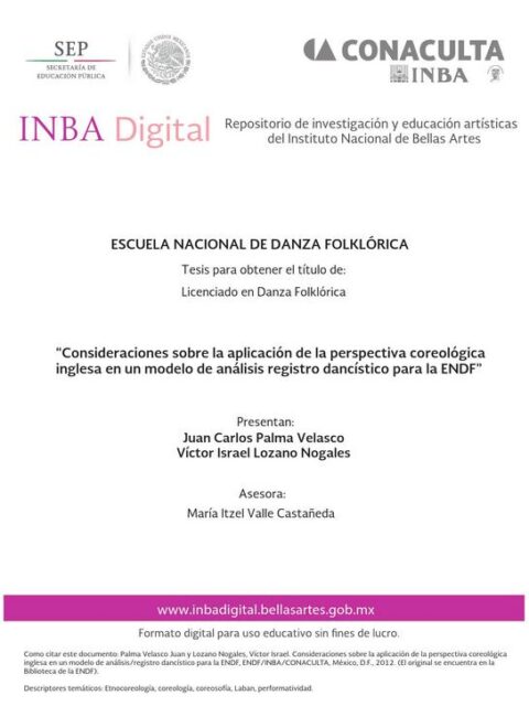 Consideraciones sobre la aplicación de la perspectiva coreológica inglesa
