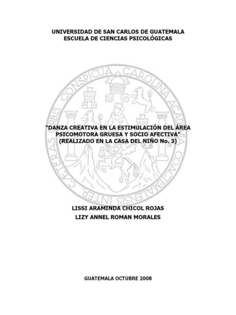 Danza creativa en la estimulación del área psicomotora gruesa y socio afectiva