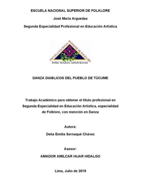Danza Diablicos del pueblo de Túcume