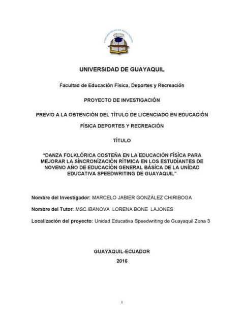 Danza Folklórica costeña en la Educación Física