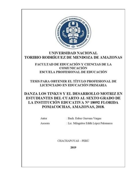 Danza los tinkus y el desarrollo motriz en estudiantes del cuarto al sexto grado