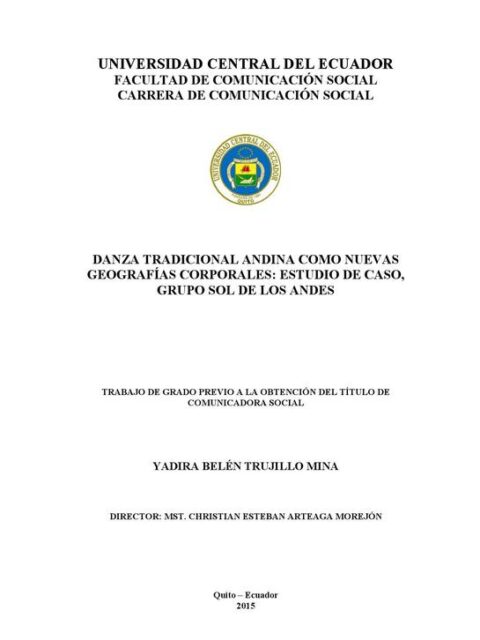 Danza tradicional andina como nuevas geografías corporales