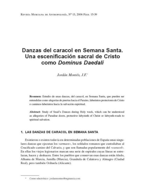 Danzas del caracol en Semana Santa