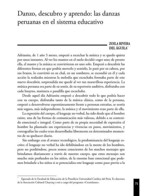 Danzo, descubro y aprendo