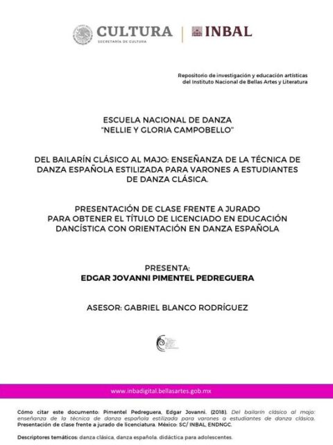 Del bailarín clásico al majo