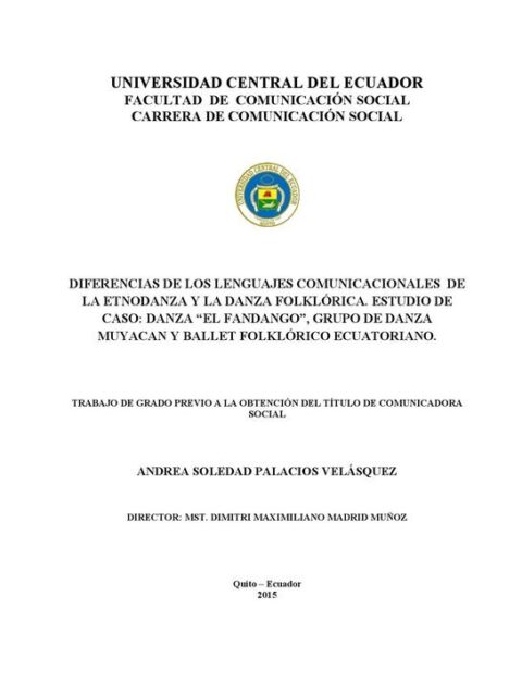 Diferencias de los lenguajes comunicacionales de la etnodanza y la danza folklórica