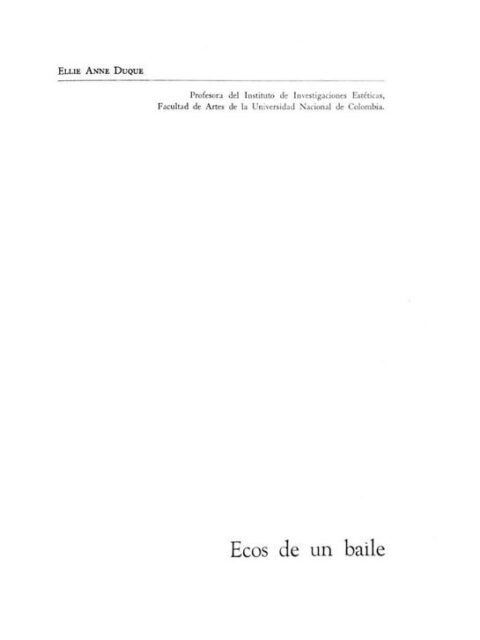 Eco de un baile