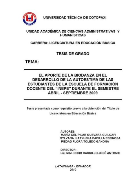 El aporte de la biodanza en el desarrollo de la autoestima