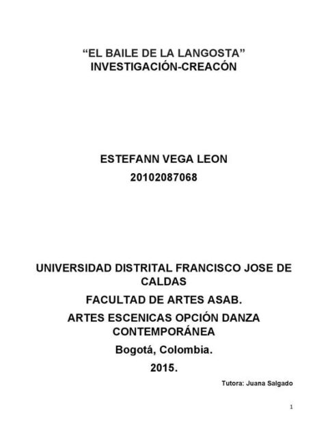 El Baile de la Langosta
