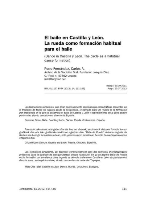 El baile en Castilla y León