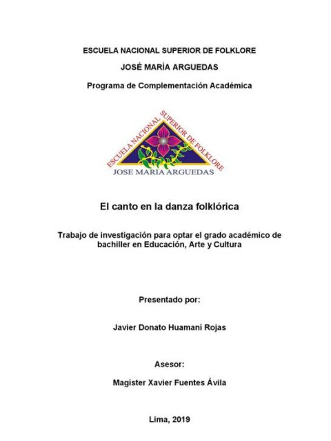 El canto en la danza folklórica