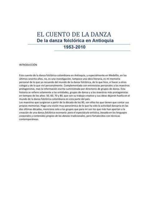 El Cuento de la Danza