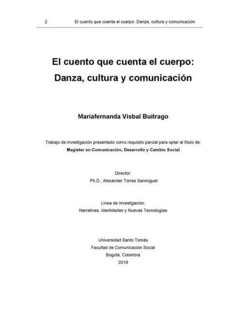 El cuento que cuenta el cuerpo