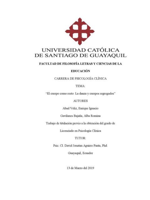 El cuerpo como resto: La danza y cuerpos segregados