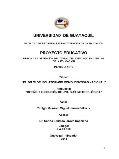 El folclor ecuatoriano como identidad nacional