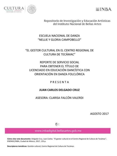El gestor cultural en el Centro Regional de Cultura de Tecámac