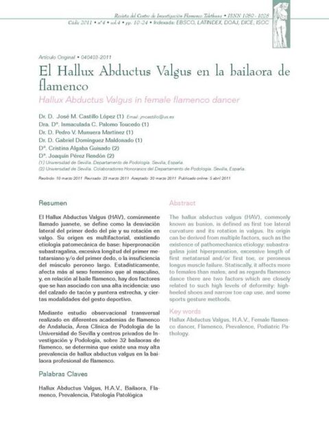 El Hallux Abductus Valgus