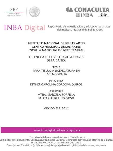 El lenguaje del vestuario a través de la danza
