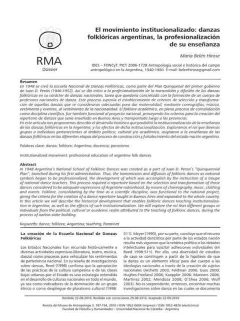 El movimiento institucionalizado