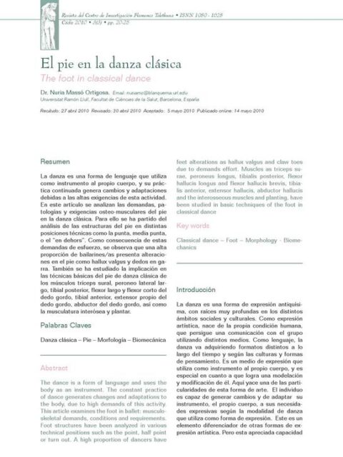 El Pie en la danza clásica