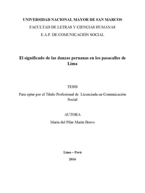 El significado de las danzas peruanas en los pasacalles de Lima