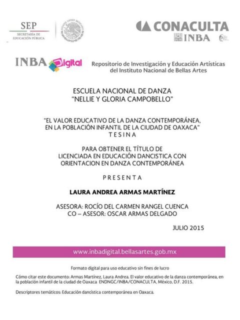 El valor educativo de la danza contemporánea