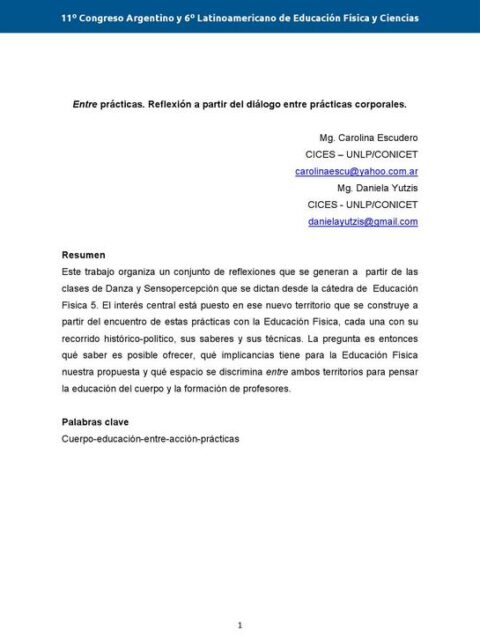 Entre prácticas