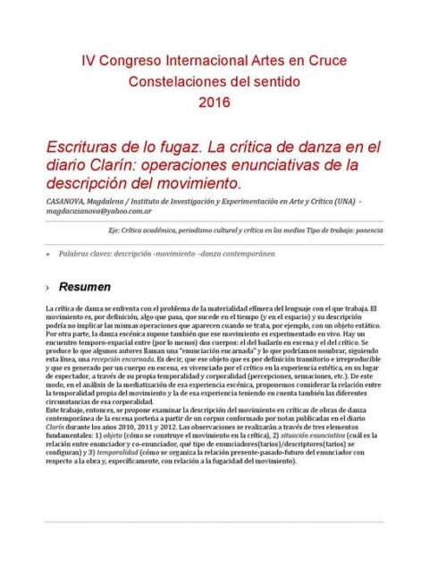 Escrituras de lo fugaz
