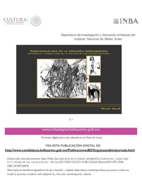 Esquizoanálisis de la creación coreográfica