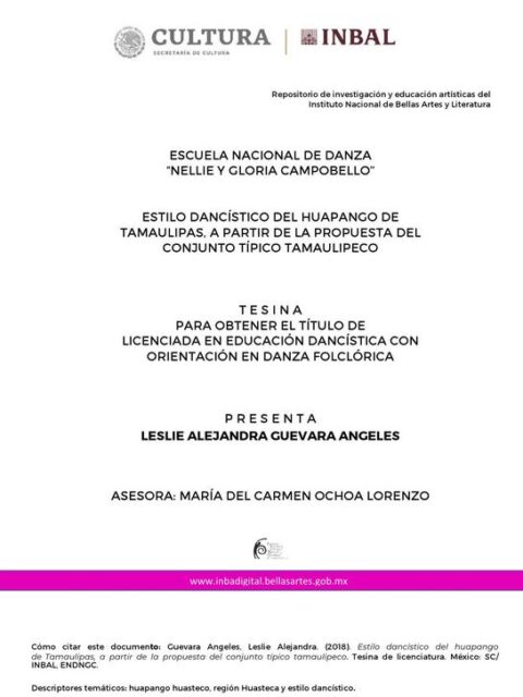 Estilo dancístico del huapango de Tamaulipas