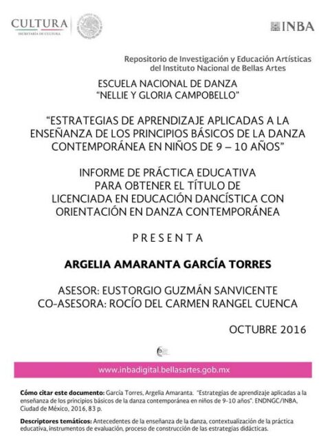 Estrategias de aprendizaje aplicadas a la enseñanza de los principios básicos