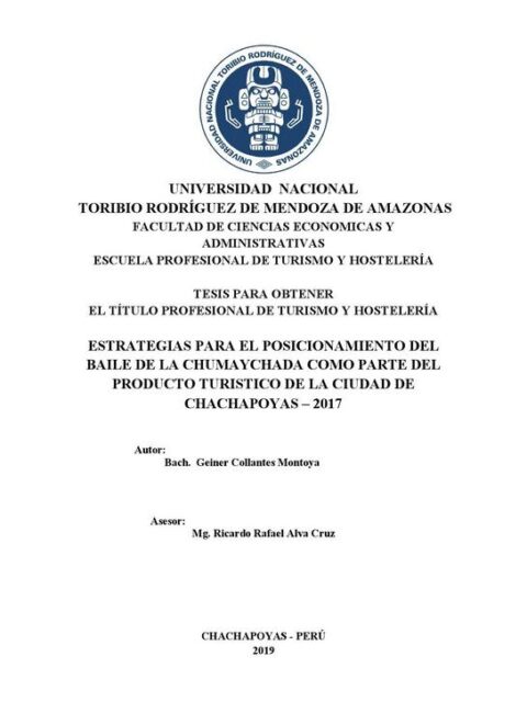 Estrategias para el posicionamiento del baile de la Chumaychada