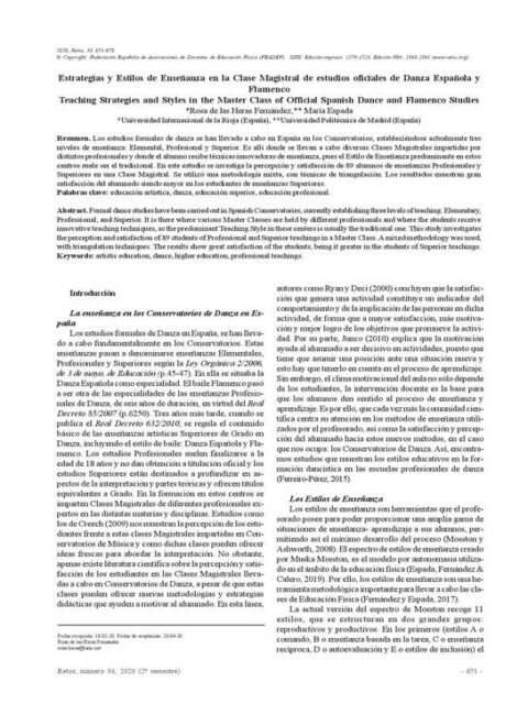 Estrategias y Estilos de Enseñanza