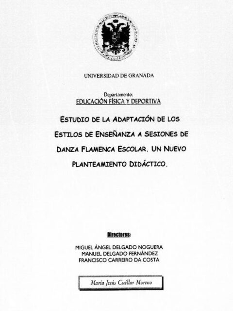 Estudio de la adaptación de los estilos de enseñanza a sesiones de danza flamenca escolar