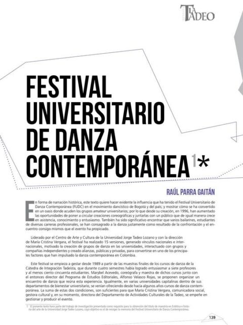 Festival Universitario de Danza Contemporánea